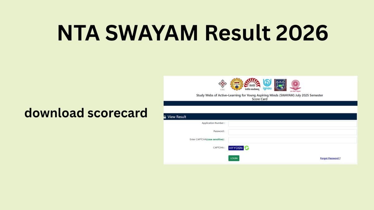 NTA SWAYAM Result 2026